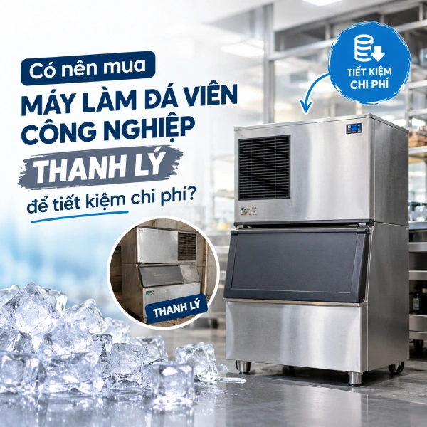 Có nên mua máy làm đá viên công nghiệp thanh lý