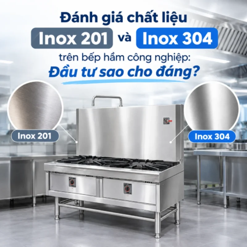 Đánh giá chất liệu inox 201 và inox 304