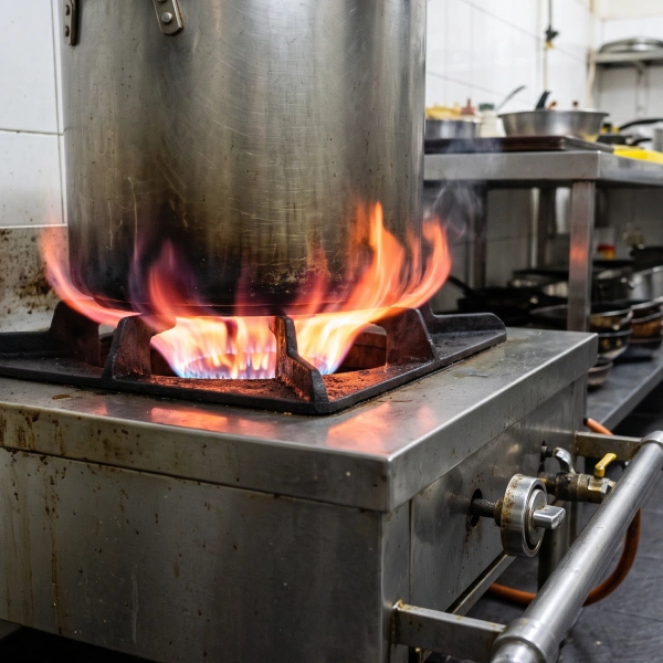 Gas lẫn tạp chất tạo ngọn lửa đỏ