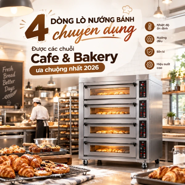 4 dòng lò nướng bánh chuyên dụng
